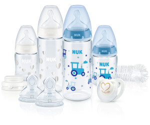 NUK First Choice Plus Perfect Start Set mit Temperature Control (PP) blau/weiß