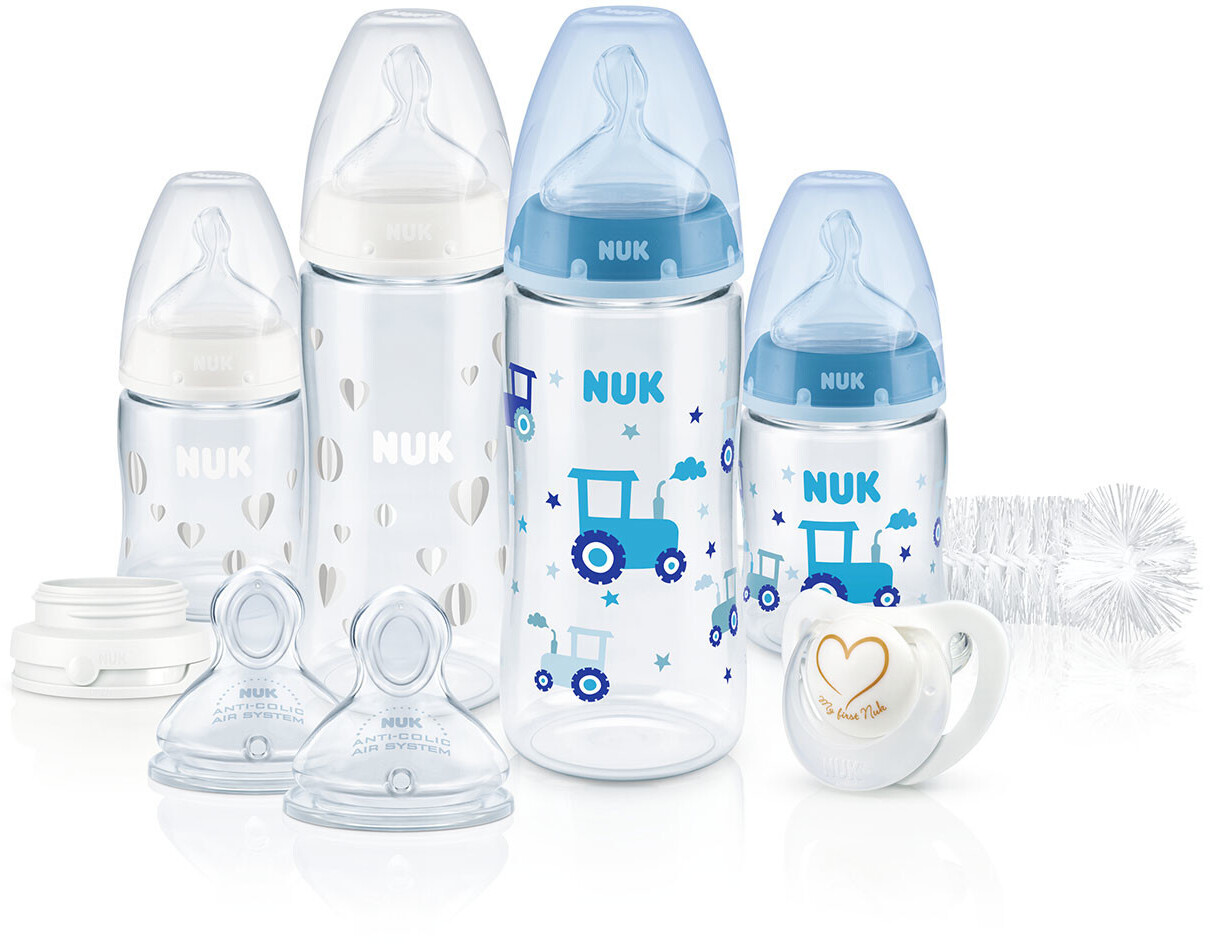 NUK First Choice Plus Perfect Start Set mit Temperature Control (PP) blau/weiß