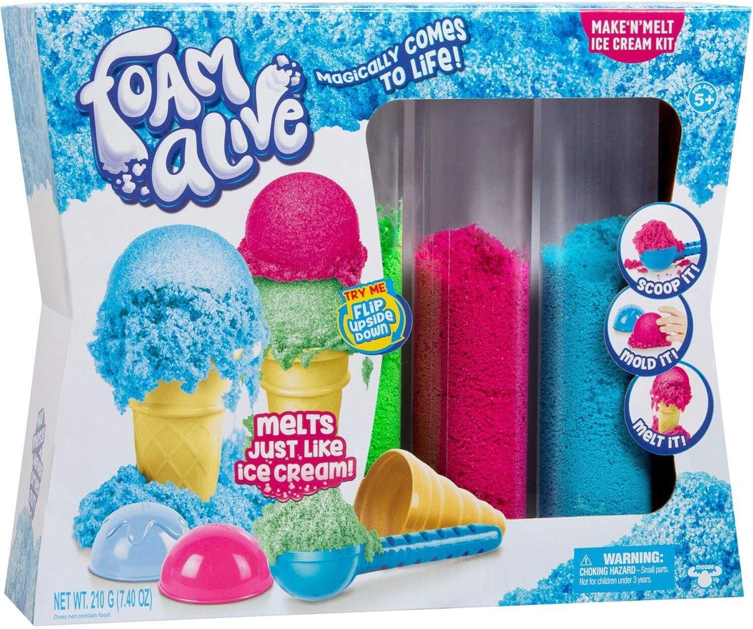 Moose Toys Foam Alive Make N'Melt Ice Cream Kit