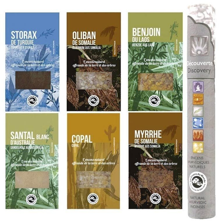 Florisens Coffret 6 résines + bâtonnets d'encens ayurvédique