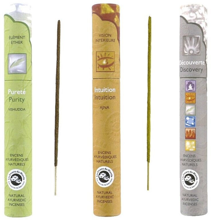 Florisens Kit d'encens ayurdévique (intuition, pureté, découverte)