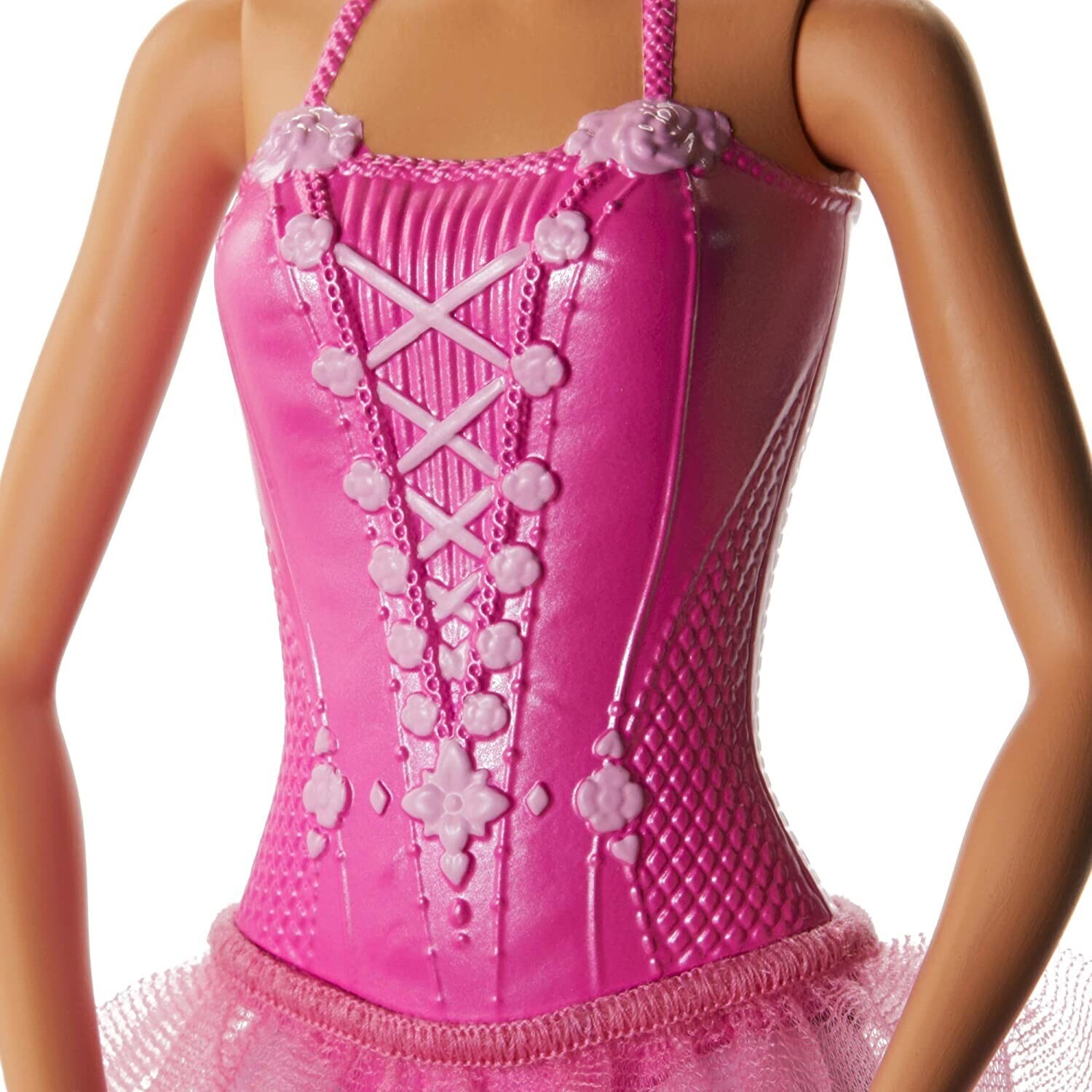 Une Barbie Ballerine Vêtue De Rose, Dos à La Caméra
