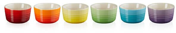 Le Creuset Set of 6 mini rainbow molds