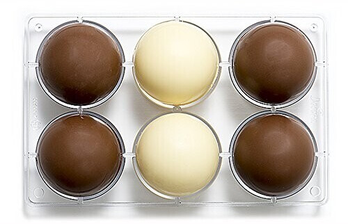 Decora 0050087 Praline form HALF BALL Ø 75 275X150X22MM