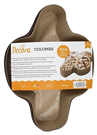 Decora 0320173 5-pack paper baking mold FOR COLOMBA 750 G