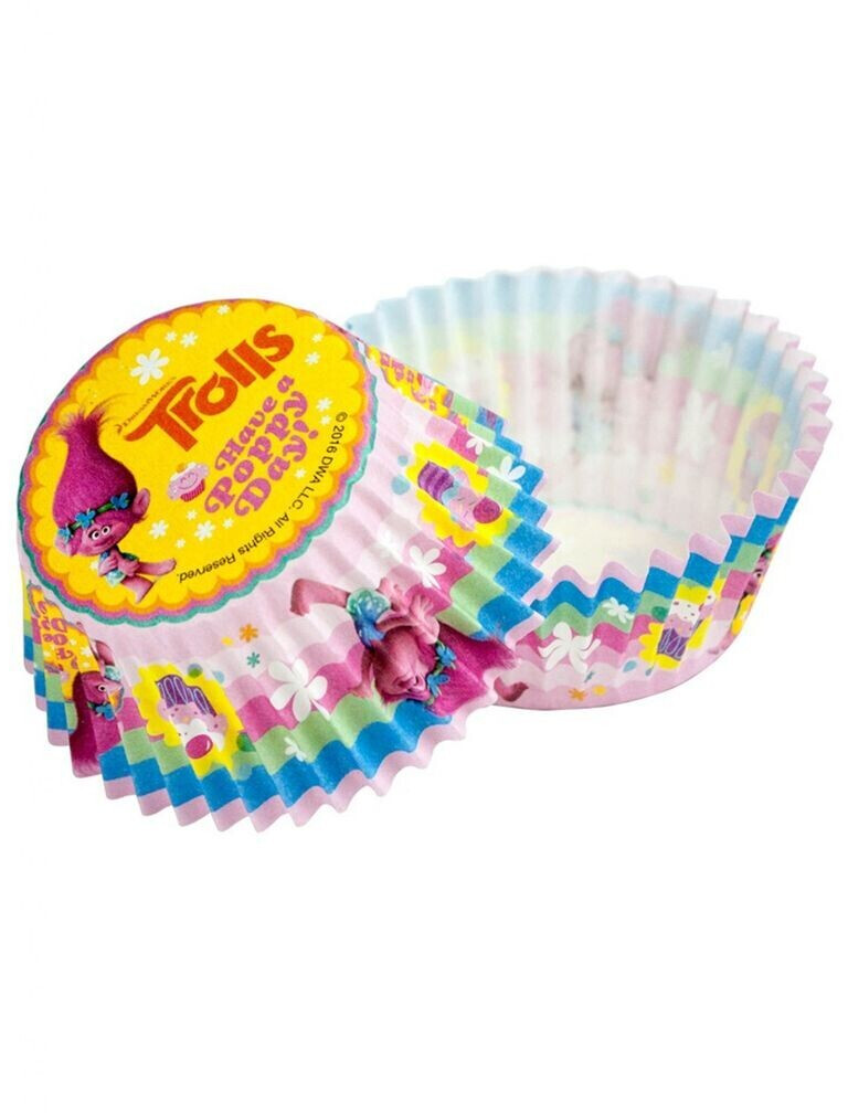 Dekora Design Trolls Muffins Baking Mold Set - 50 pieces