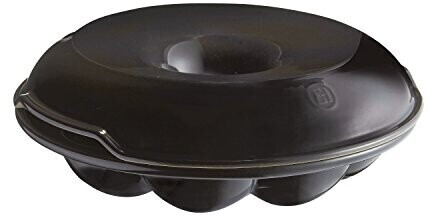 Emile Henry EH349505 Loaf pan, crown form, ceramic, 30.5 x 30.5 x 10 cm, ceramic, charcoal