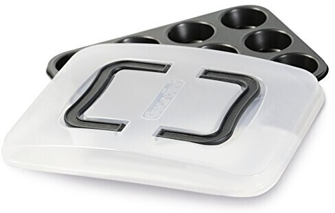 Guardini AD59912BAK 12-compartment muffin tin with transport cover