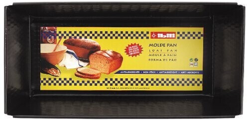 ibili Moka bread pan, sheet steel, black, 30 x 15 x 10 cm