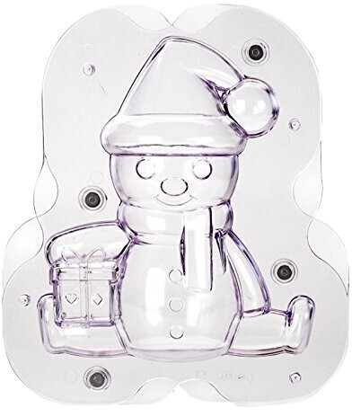 ibili Magnetic praline shape snowman, plastic, transparent / purple, 20 x 17.3 x 20 cm