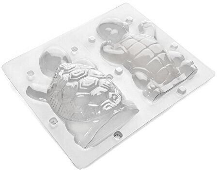 ibili Chocolate mold 3D turtle 15x10 cm, plastic, transparent, 15 x 10 x 7 cm