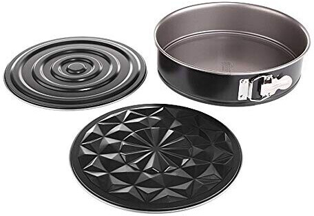 Kaiser Elektro Inspiration 3in1 springform pan, around 26 cm, 2 motif bases, geometry, round motif baking pan, non-stick coated, leak-proof