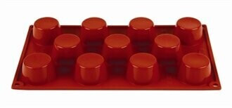 Pavoni N934 Formaflex silicone baking mold mini muffin mold, 11 cups