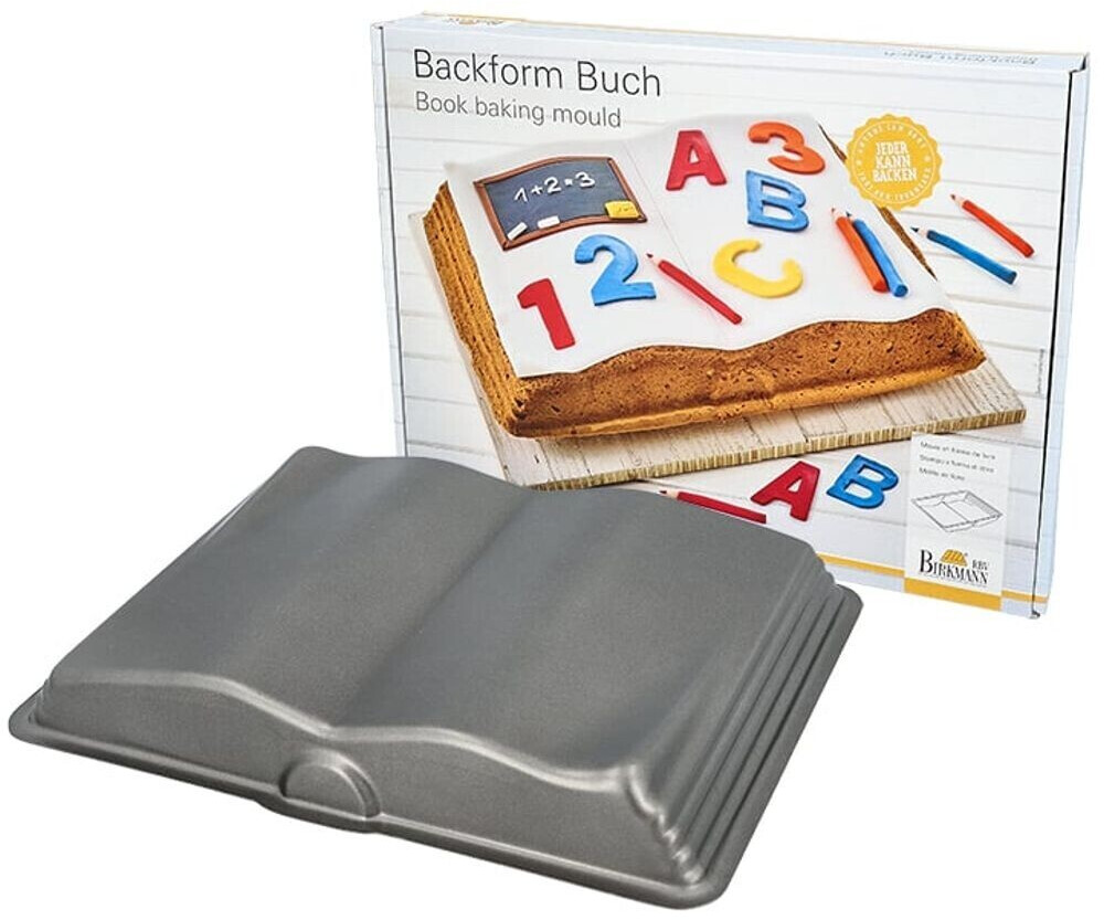 Birkmann 214279 Easy Baking, book baking pan, 34 x 25 cm, carbon steel