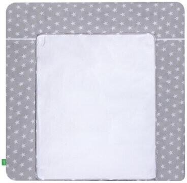 Lulando Changing Mat with 2 Covers Sternchen grau 75 x 80 cm