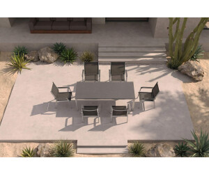 Kettler Dining table group silver / anthracite (0301205-0000)