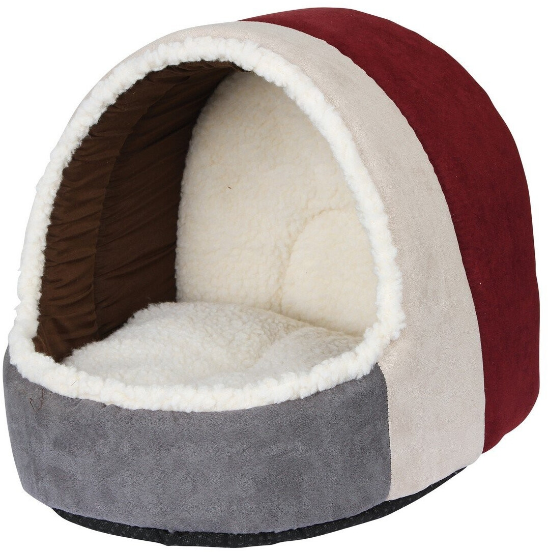 Kerbl Snuggle Cave Amelie 35x33x32cm Bordeau/Grey