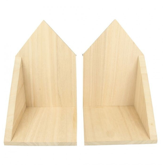 Artemio Deux étagères en bois coins 14,7 x 22 x 16 cm
