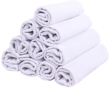 Lulando Cloth Diapers 10 Pcs white
