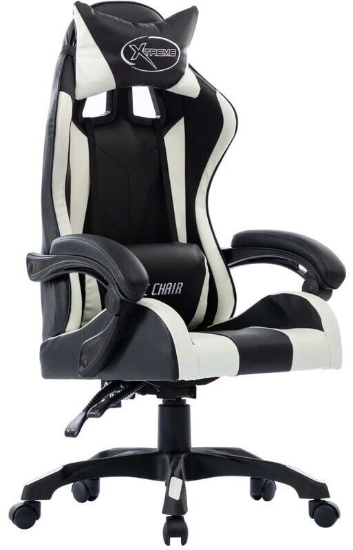 vidaXL Gaming Chair in Leatherette Black/White (287981)
