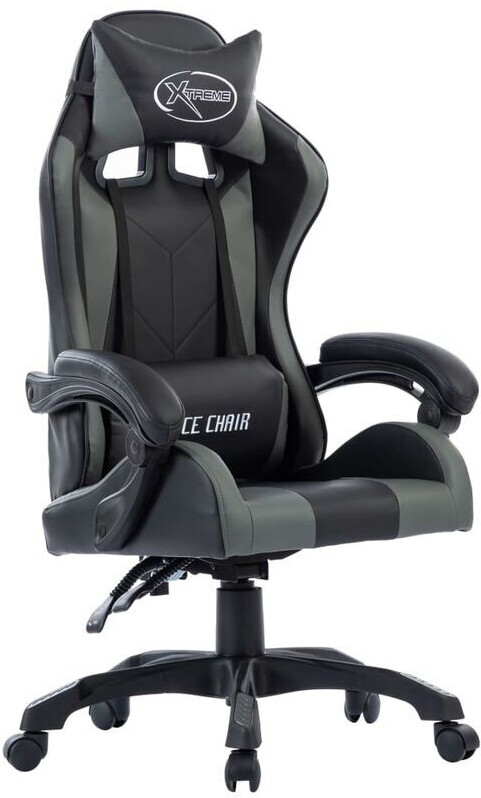 vidaXL Gaming Chair in Leatherette Grey (287980)