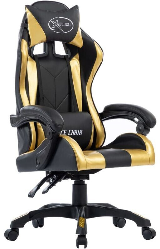 vidaXL Gaming Chair in Leatherette Gold (287978)