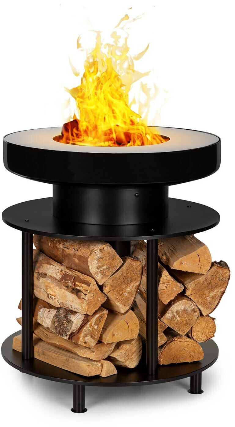 Blumfeldt Wood Stock 2 en 1 brasero et grill