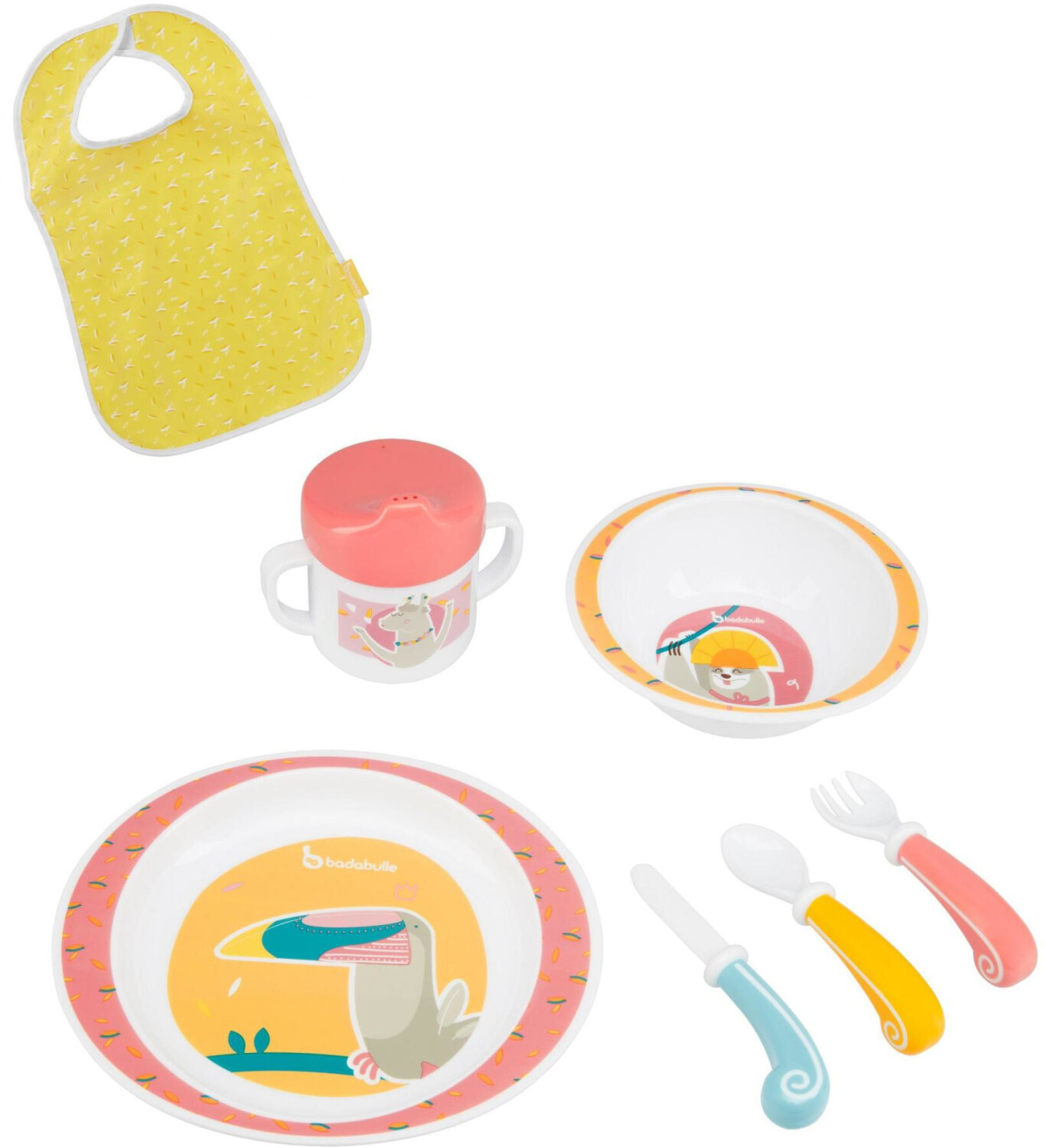 Badabulle Baby Dishes Set Yummy (7 pcs)