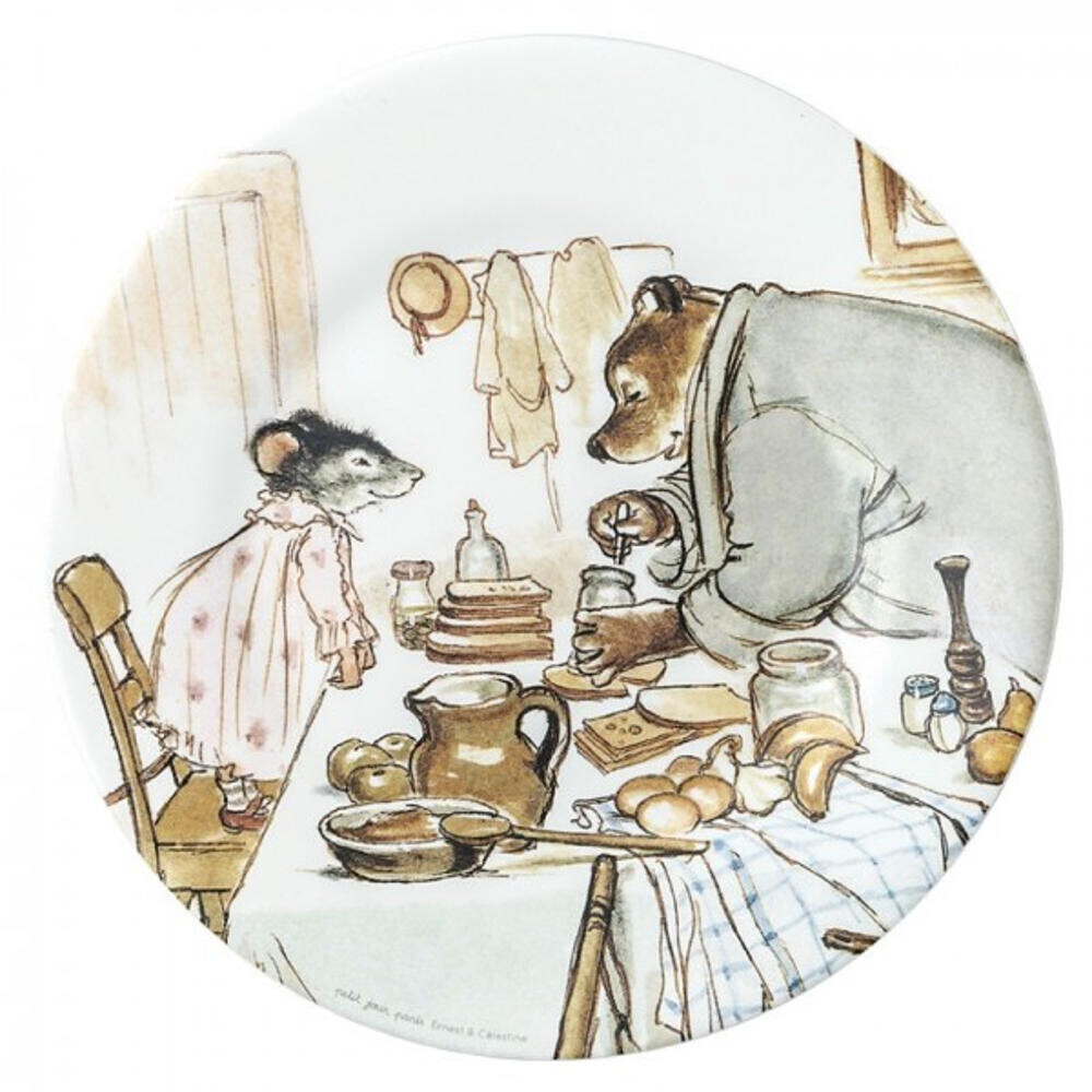 Petit Jour Paris Dessert Plate Ernest and Célestine cooking