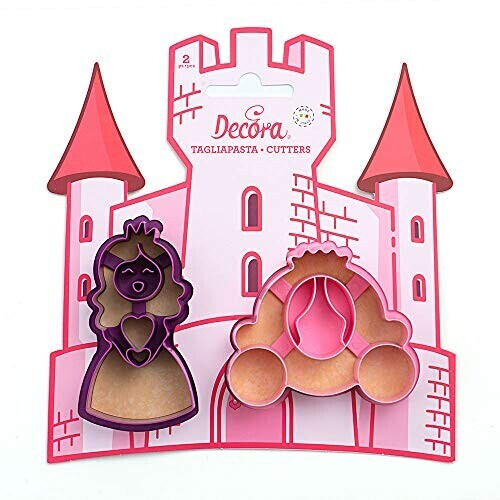 Decora 0255052 Cookie cutter made of plastic PRINCESS 2-PCS
