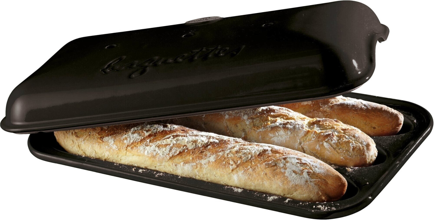 Emile Henry Moule à baguettes noir avec couvercle