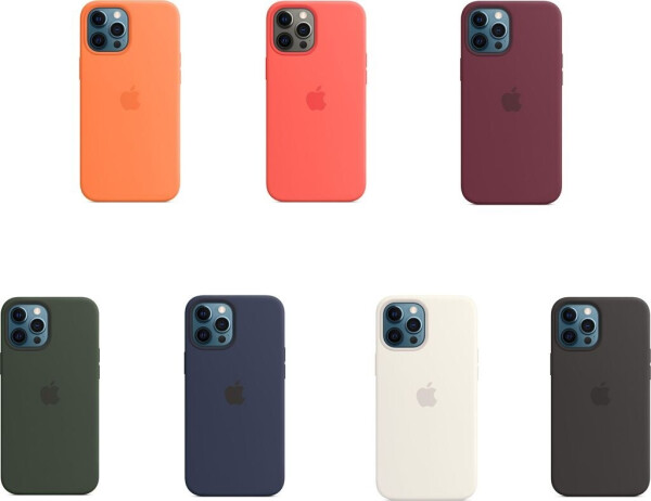 Apple Silikon Case mit MagSafe (iPhone 12 Pro Max) Kumquat, Bild 9