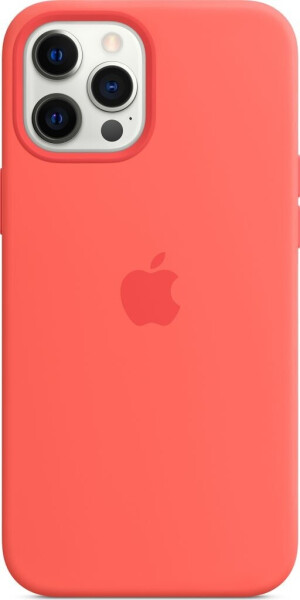 Apple Silikon Case mit MagSafe (iPhone 12 Pro Max) Zitruspink