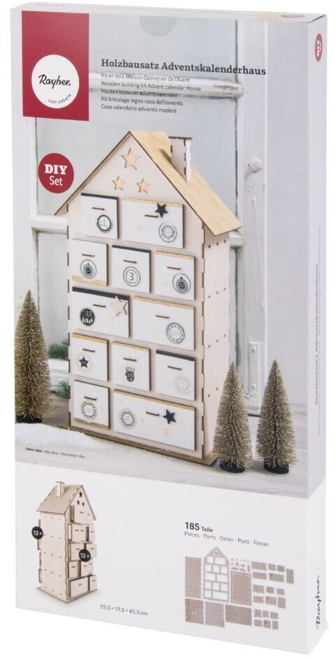 Rayher Kit en bois Maison Calendrier de l'Avent