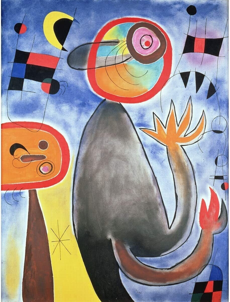 Puzzle Michèle Wilson Joan Miro Échelles en roue de feu avec trousse plastique (12 pièces)