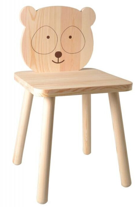 Artemio Chaise en bois à peindre Petit panda