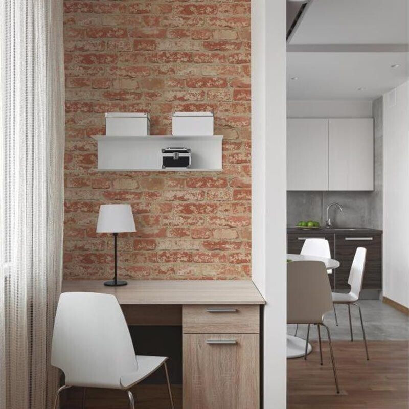 The home deco factory Papier peint adhésif repositionnable motif briques