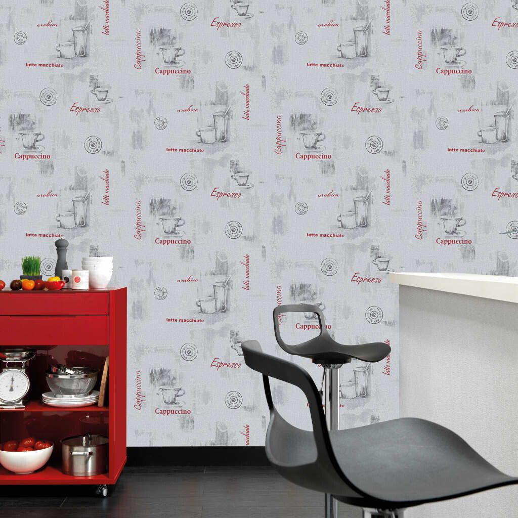 VidaXL Rouleaux de papier peint non tissé café (4 pièces)