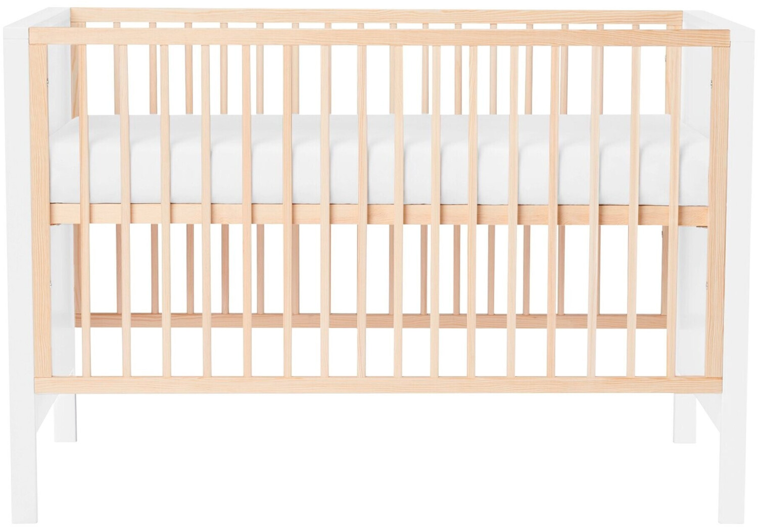 Kinderkraft Baby Bed Mia with Mattress white