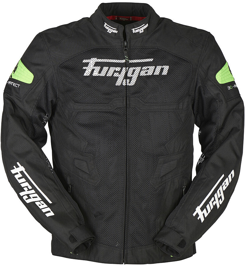 Furygan Blouson Atom perforé noir/vert