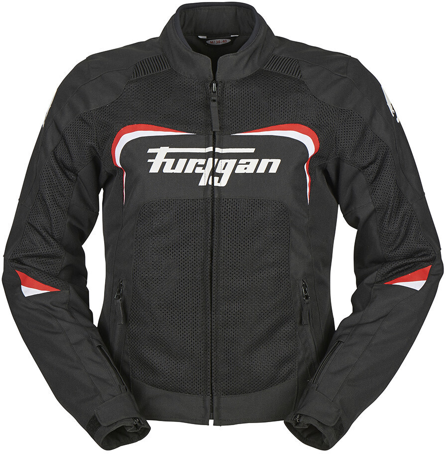 Furygan Blouson Cyane perforé noir/blanc/rouge