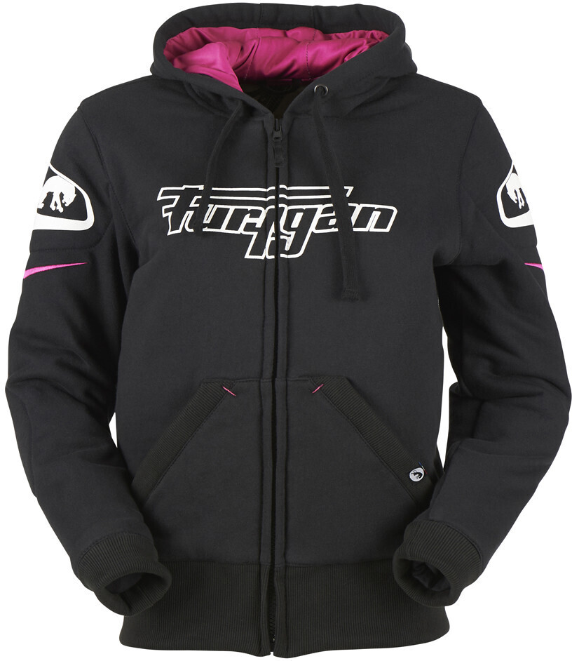 Furygan Blouson Sweatshirt renforcé Luxio Lady noir/fuchsia