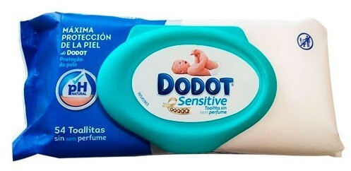 Dodot Dodot Toallitas húmedas para bebé sin perfume dodot Sensitive 4 x 54  uds