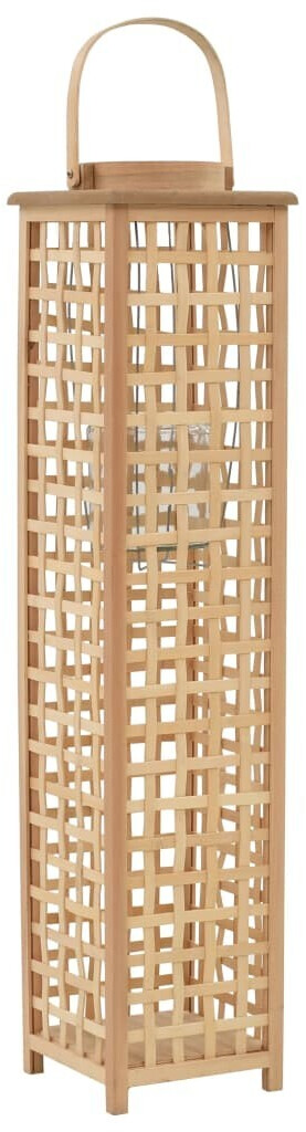 VidaXL Bougeoir suspendu en bambou naturel 84 cm