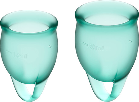 Satisfyer Feel Confident Menstrual Cup (15 ml + 20 ml) Mint