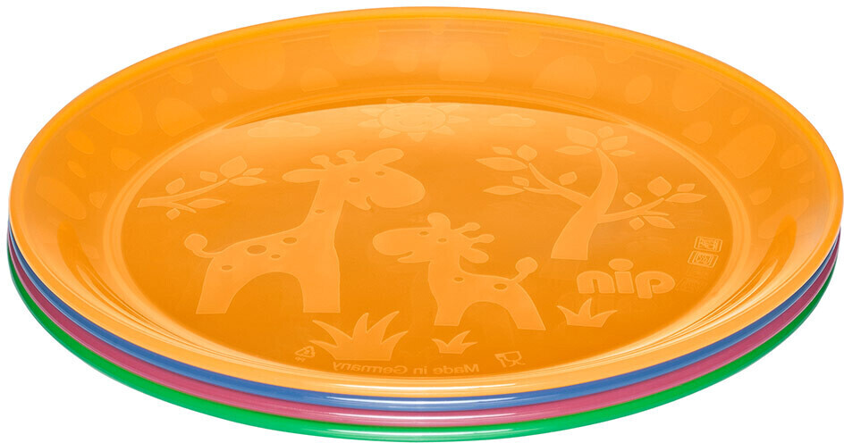 nip Plates multicolor 4 pcs