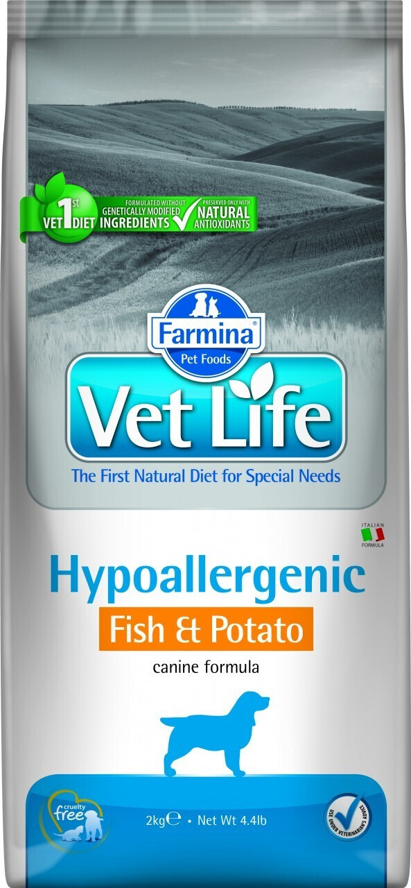 Vet Life Dog Hypoallergenic Fish&Potato