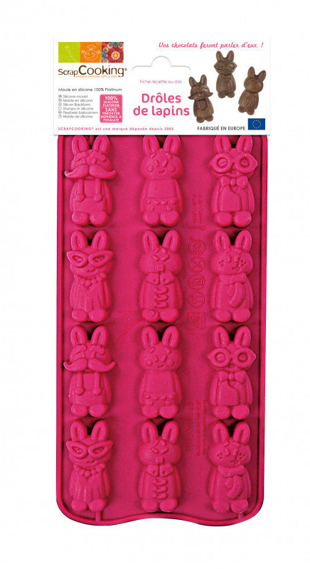 ScrapCooking Moule silicone chocolat Drôles de lapins