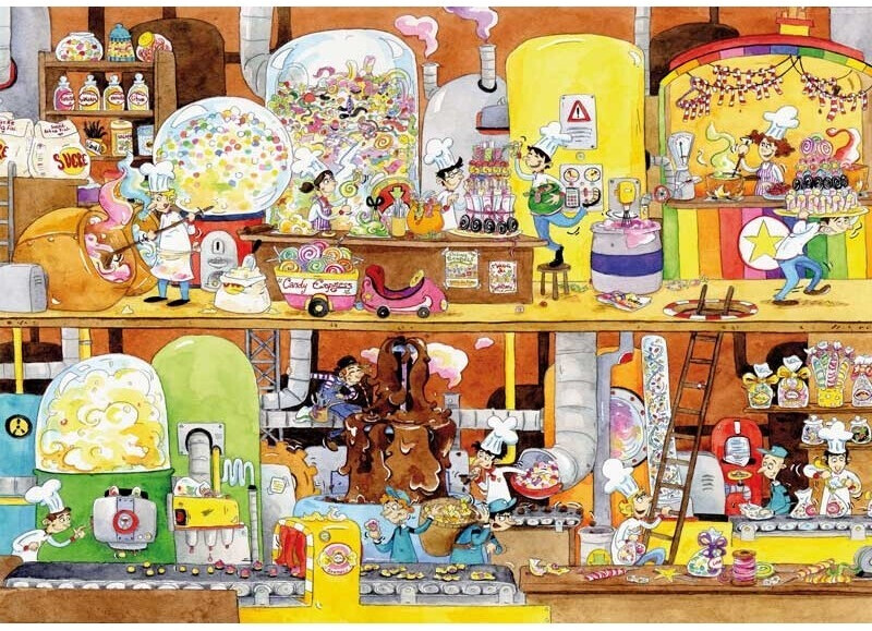 Puzzle Michèle Wilson Cacouault Usine des Bonbons (100 pièces)