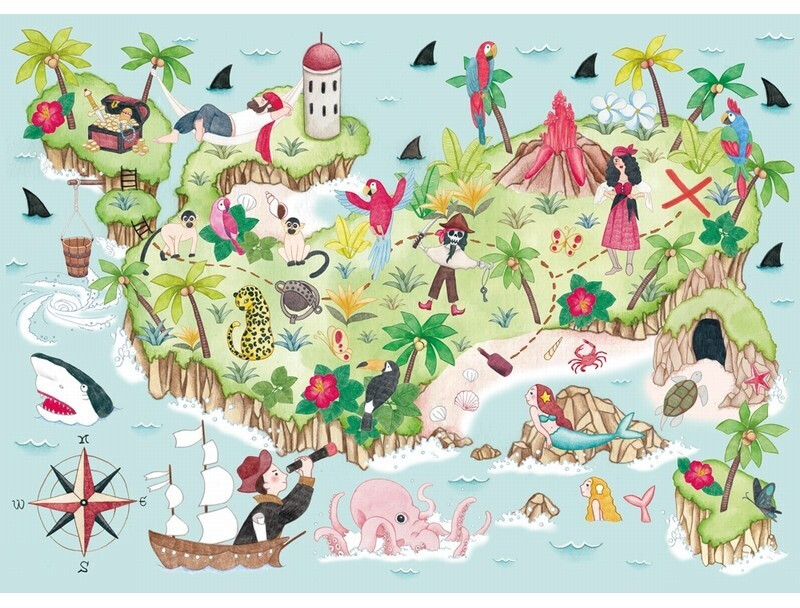 Puzzle Michèle Wilson Île au Trésor (50 pièces)